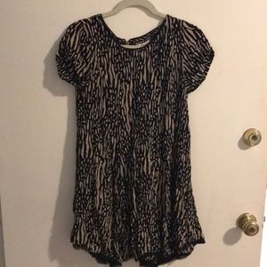 Black and Tan patterned dress